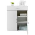 Comodă Mrk - alb, compozit lemnos (80/98/40cm) - Modern Living Comodă Mrk - alb, compozit lemnos (80/98/40cm) - Modern Living
