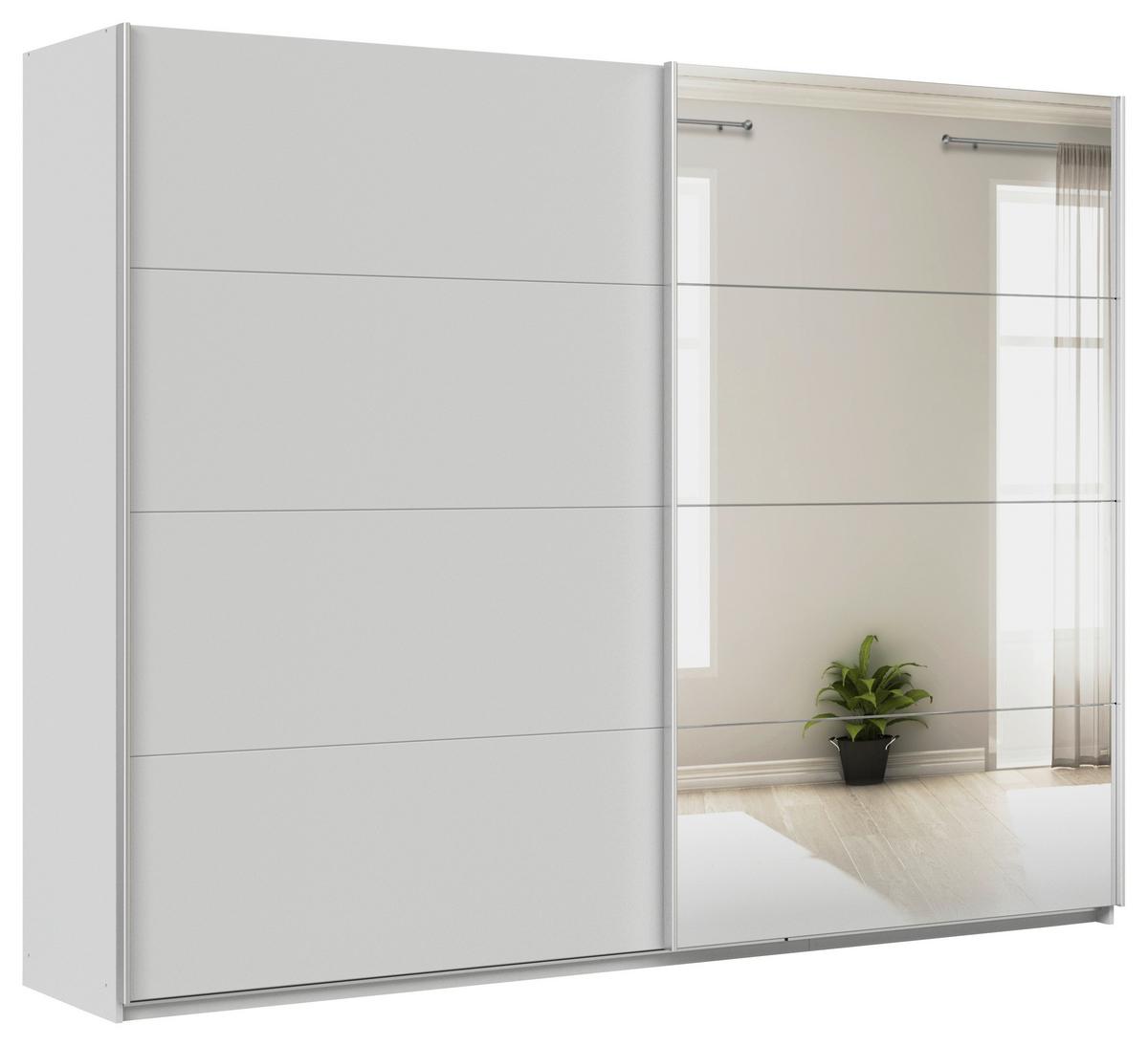 Ormar S Kliznim Vratima Feldkirch - srebrne boje/svijetlo siva, Moderno, drvni materijal/metal (271/210/62cm) - Modern Living