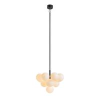 Hängeleuchte Merlot max. 20 Watt - Schwarz/Weiß, Basics, Glas/Metall (56/56/45cm) - Markslöjd