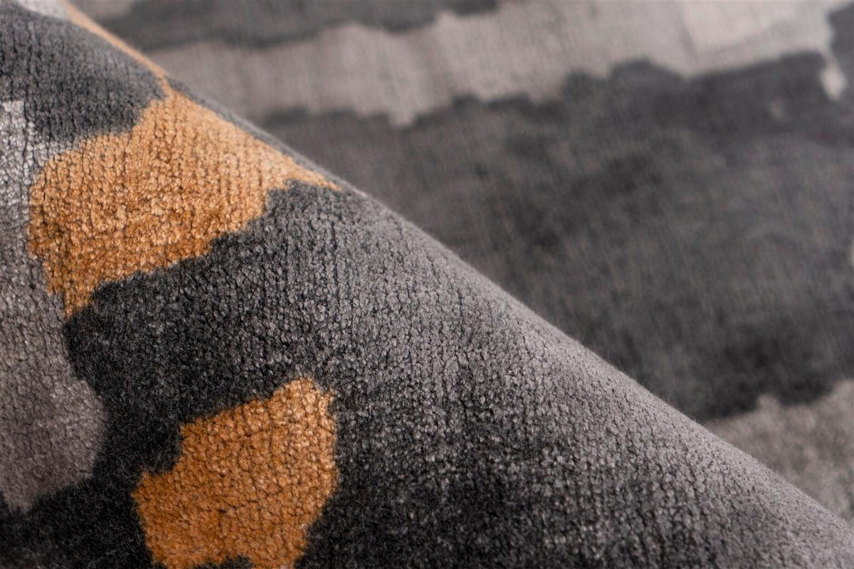 TEPPICH SINAI 225 GRAU / BLAU / GOLD - Blau/Grau, Konventionell, Textil (120/170cm) - Kayoom