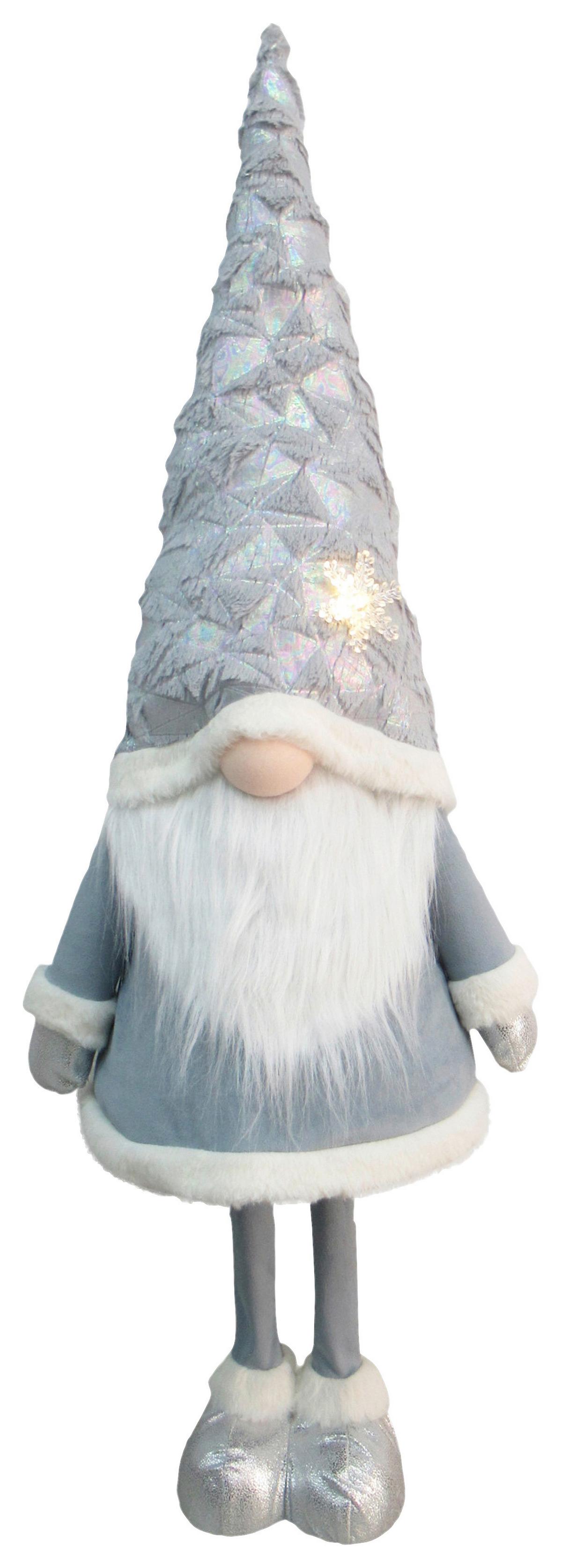 Wichtel Eddy Weiß/Hellblau - Weiß/Hellblau, KONVENTIONELL, Kunststoff/Textil (37/100/27cm) - Mömax