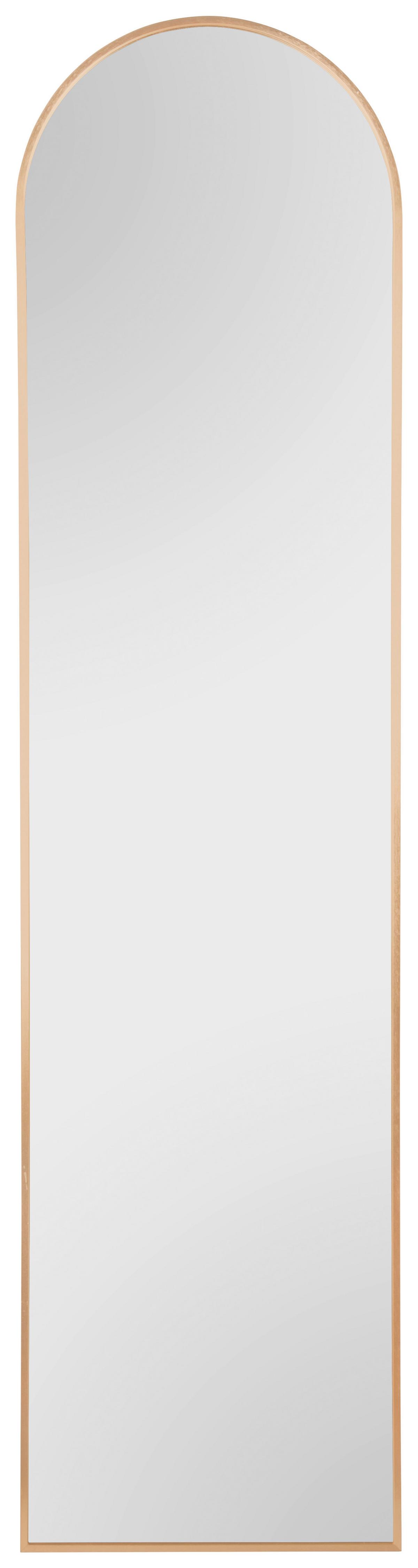 Standspiegel Britt Sandfarben ca. 140x60cm - Sandfarben/Goldfarben, MODERN, Glas/Metall (40/160cm) - Mömax