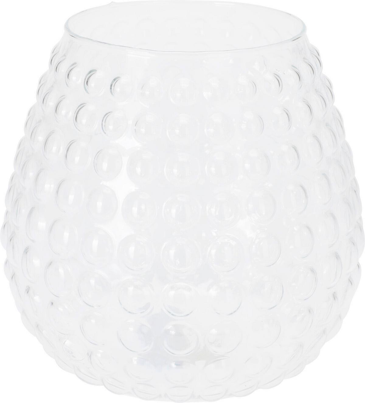 Váza Idill - áttetsző, üveg (19/20cm)