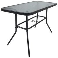 Vrtna Miza Gardenson, Antracit, 110x55 - antracit, Basics, kovina/steklo (110/55/70cm) - Gardenson