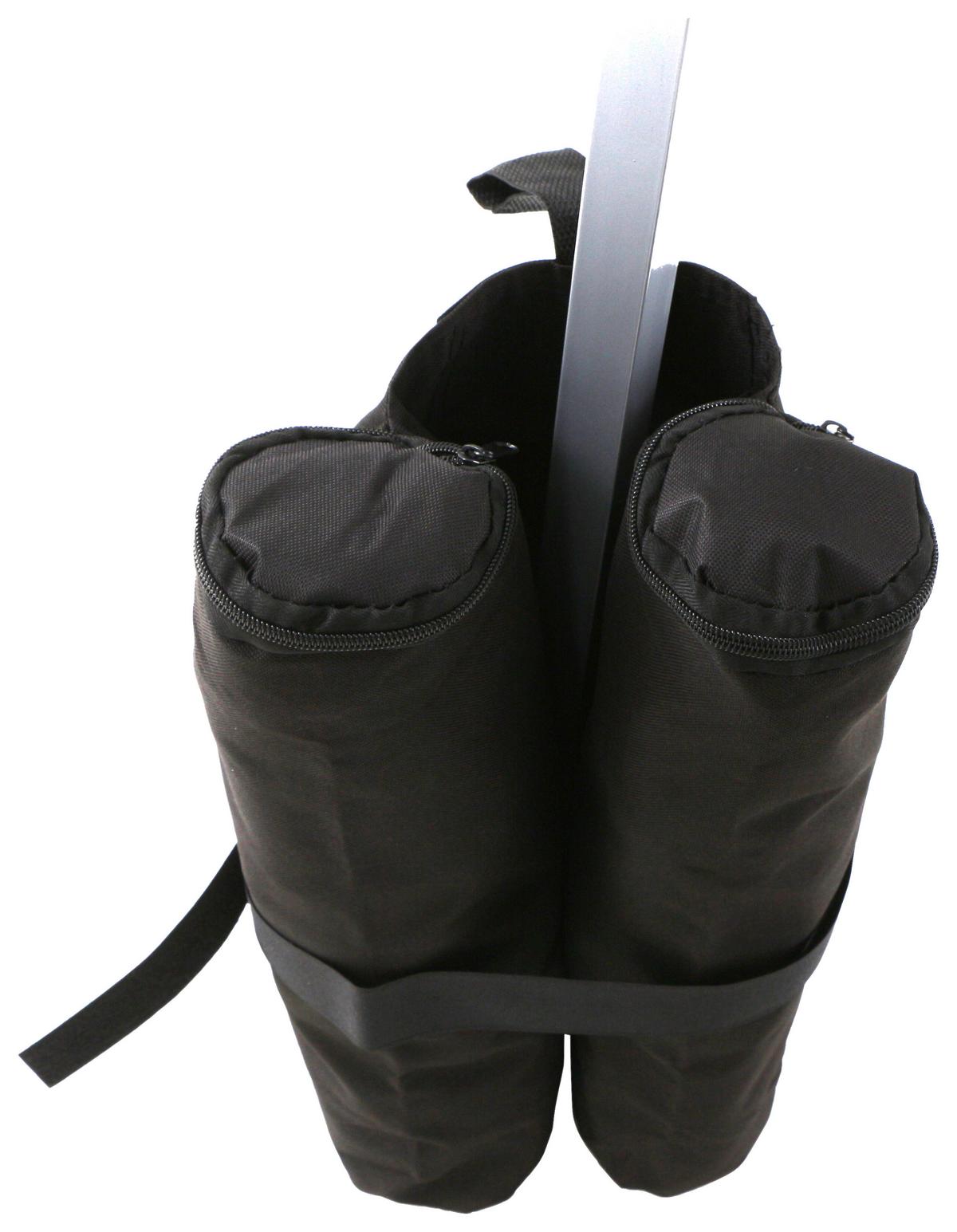 Pavillon-Beschwerung 4er-Set - Schwarz, MODERN, Kunststoff (52,5/25/53cm) - Siena Garden