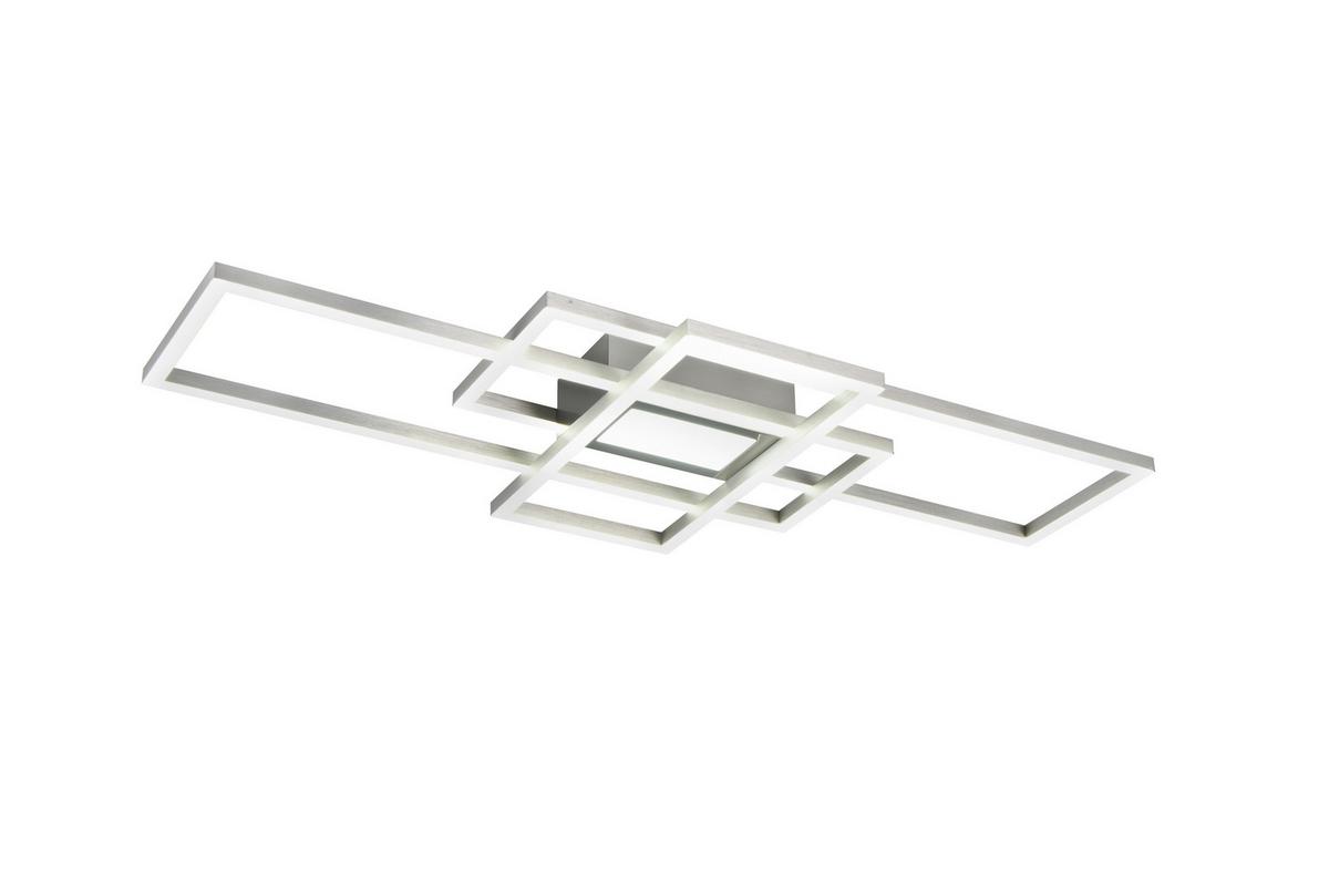 LAMPA SUFITOWA LED IRVINE SMALL - kolor niklowy, Design, tworzywo sztuczne/metal (70/30/6,2cm) - Novel