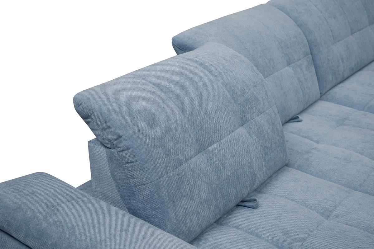 Kutna Garnitura Bellagio - plava/crna, Moderno, karton/drvni materijal (328/198cm) - Modern Living