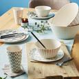 Dessertteller Agnes Verschiedene Designs - Blau/Naturfarben, MODERN, Holz/Holzwerkstoff (20cm) - Mömax modern living