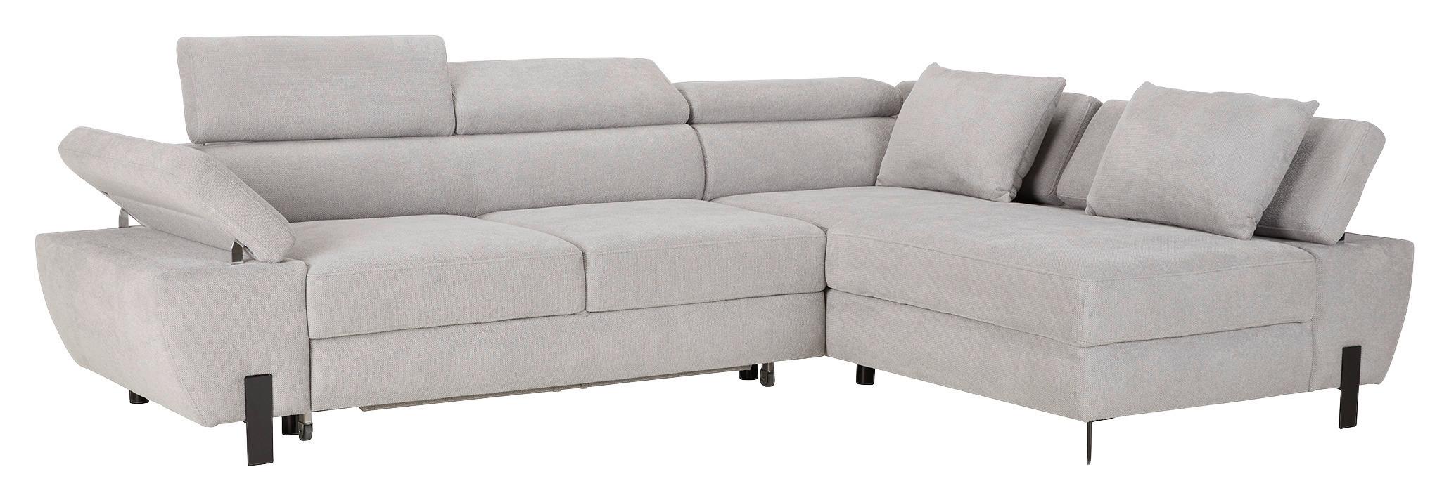 Kutna Garnitura Molina Mini - siva/crna, Moderno, drvni materijal/tekstil (277/189cm) - Mömax
