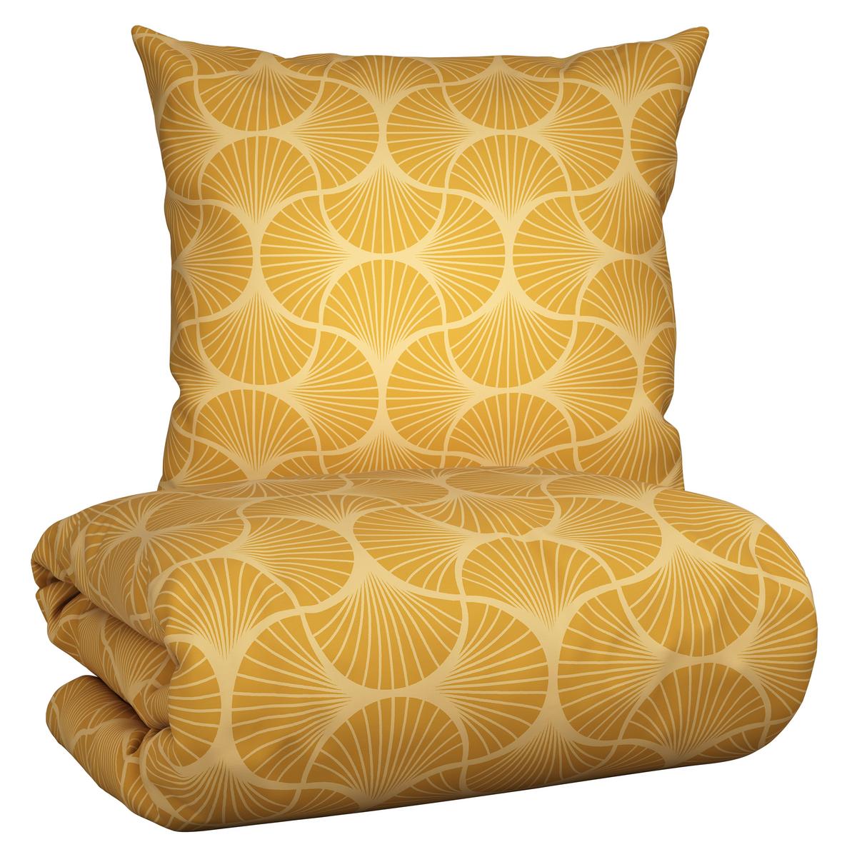 Bettwäsche Finn XL Gelb ca. 155x220cm - Gelb, MODERN, Textil (155/220cm) - Modern Living