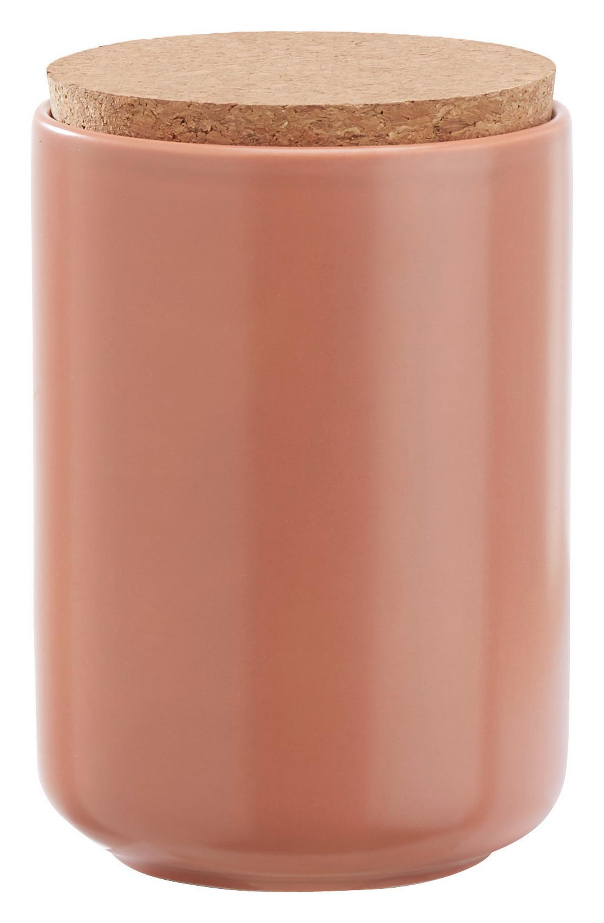 Ételtároló Doboz Svea - natúr színű/narancs, Modern, fa/kerámia (10/14,5cm) - Premium Living