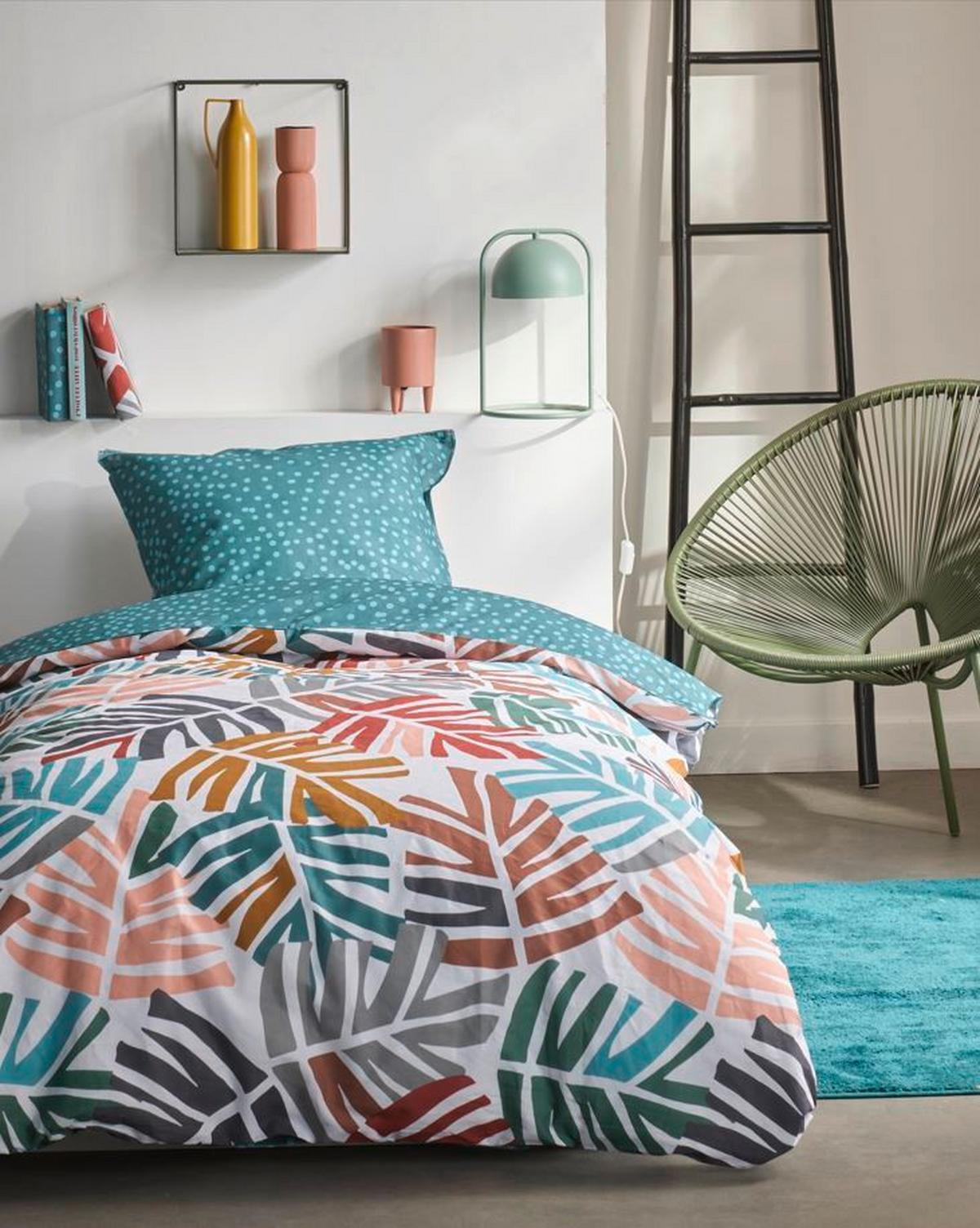Lenjerie de pat Deep Green cca. 140x200/50x70 CM - multicolor, Modern, textil (140/200cm)