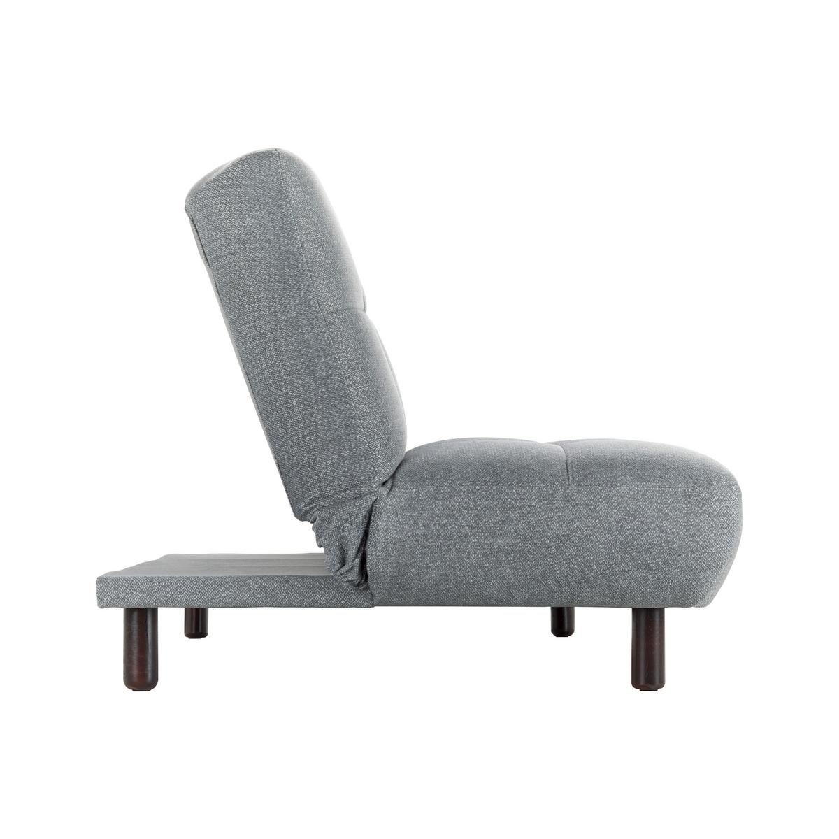 Schlafsofa Camilla Hellgrau Webstoff - Dunkelbraun/Hellgrau, MODERN, Holz/Textil (186/90/106cm) - Bessagi Home