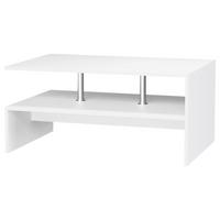 Couchtisch Maliso L Weiß - Weiß, Design, Holzwerkstoff (90/42/60cm) - MID.YOU
