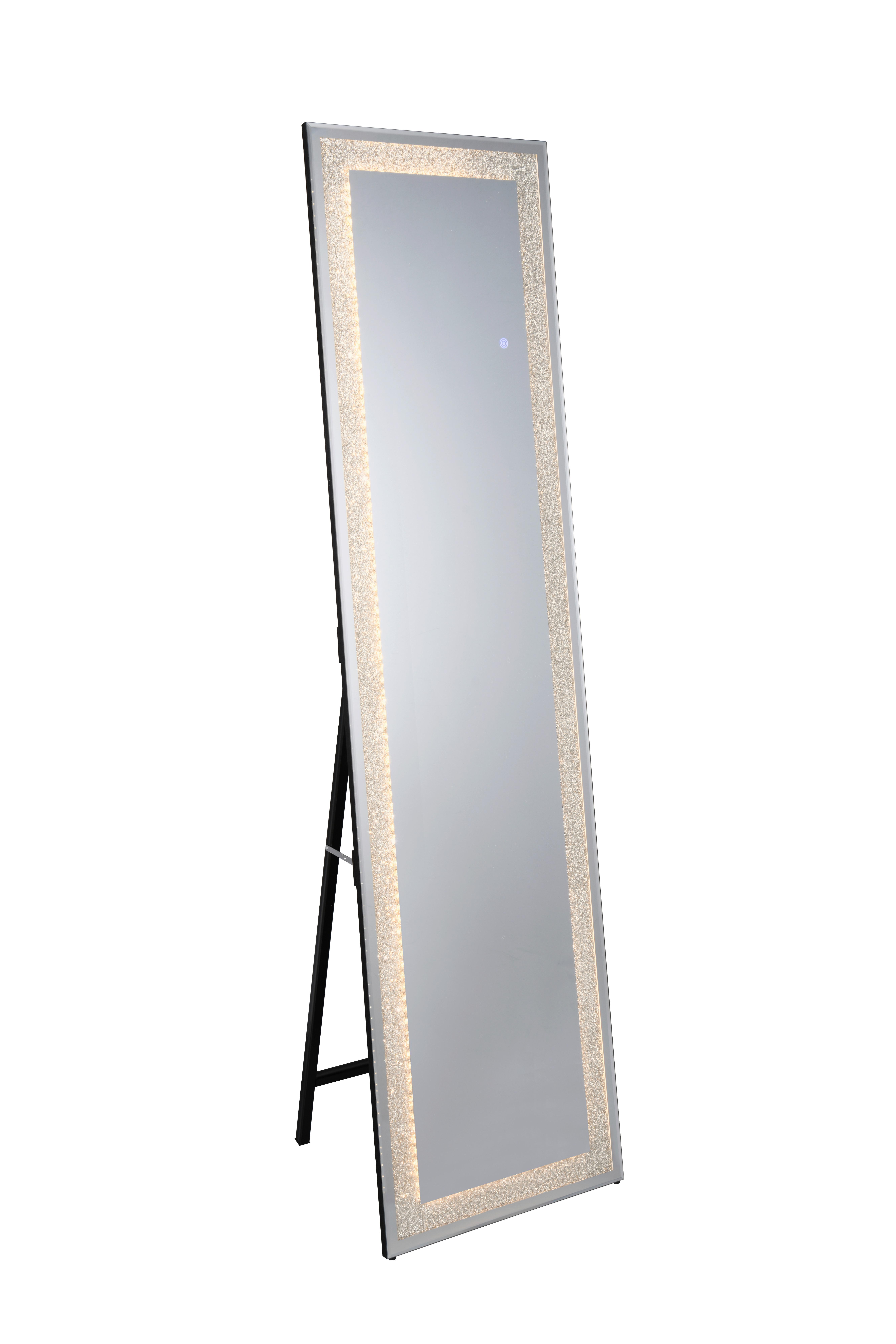 Standspiegel Hermine Glitzer LED ca. 40x160cm - LIFESTYLE, Glas/Holzwerkstoff (40/160cm) - Mömax