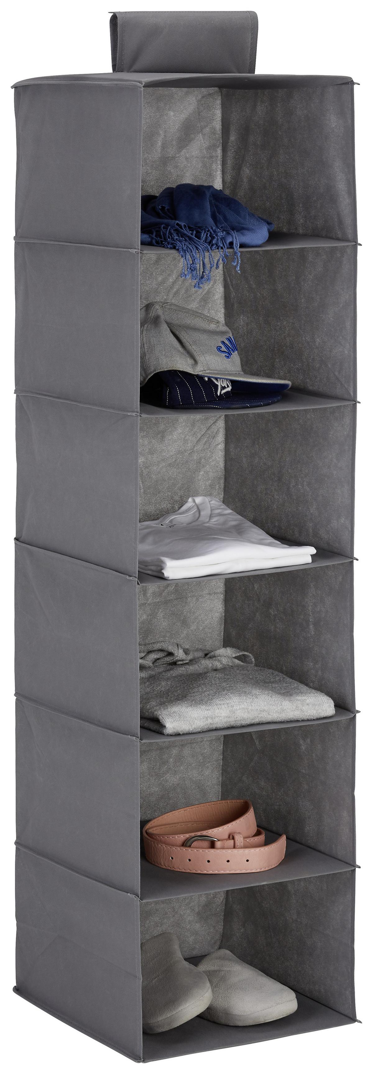 Felakasztható Rendszerező Kläck - szürke, Konventionell, karton/textil (33/125/35cm) - Mömax