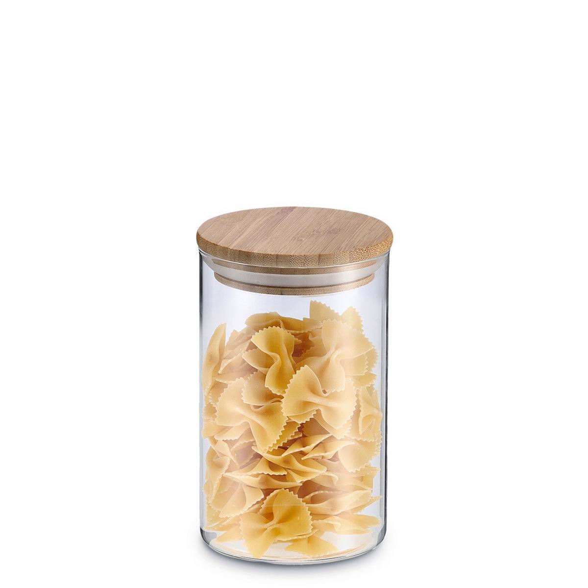 Vorratsgläserset Naturfarben - Naturfarben, Basics, Glas/Holz (40/46,5/28cm) - Zeller Present