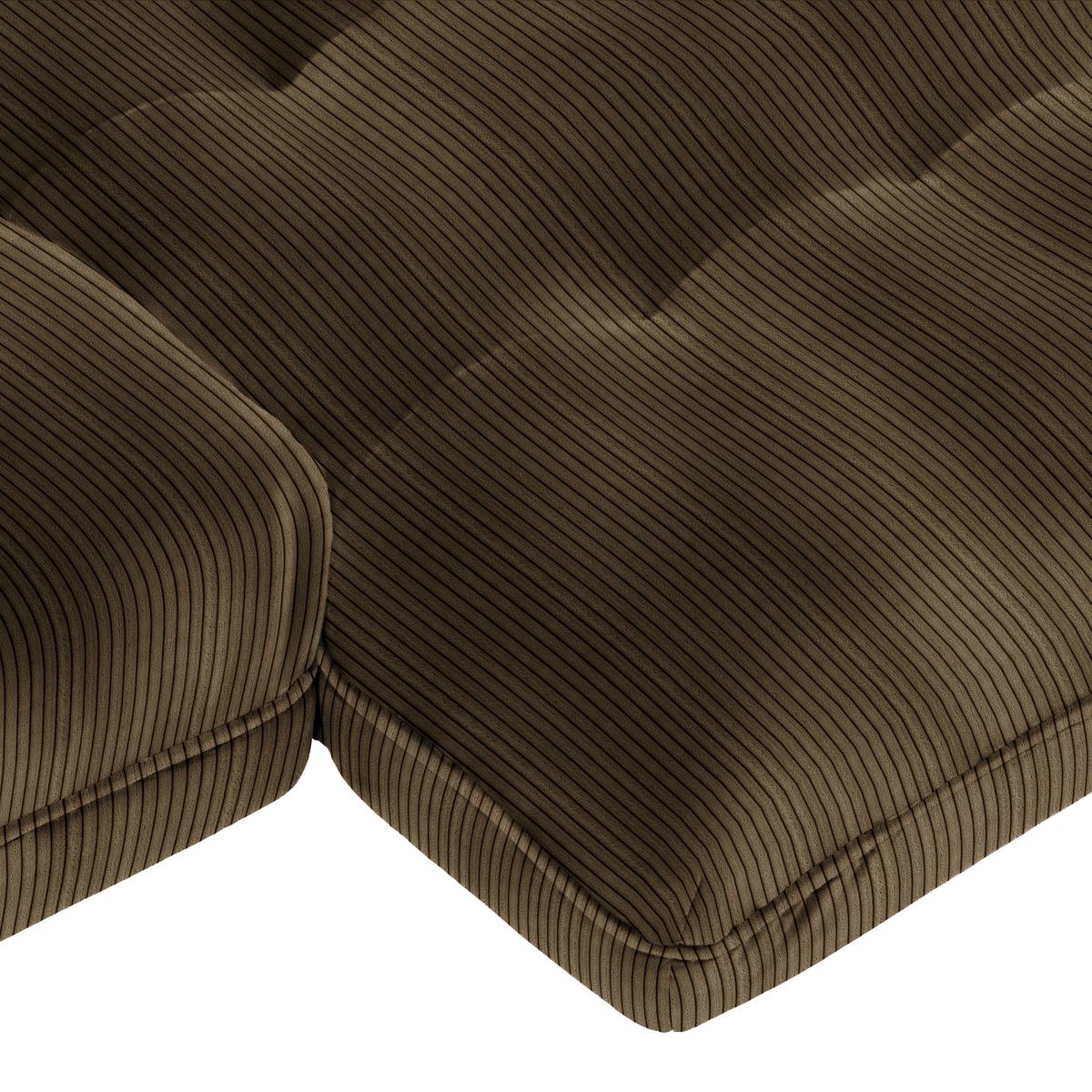 Wohnlandschaft Vivo Dunkelbraun - Dunkelbraun/Schwarz, MODERN, Kunststoff/Textil (317/63/179cm) - Premium Living