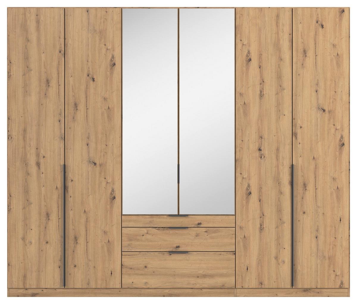 Ormar S Klasičnim Vratima Alabama - siva/srebrne boje, Moderno, drvni materijal/metal (271/229/54cm) - Modern Living