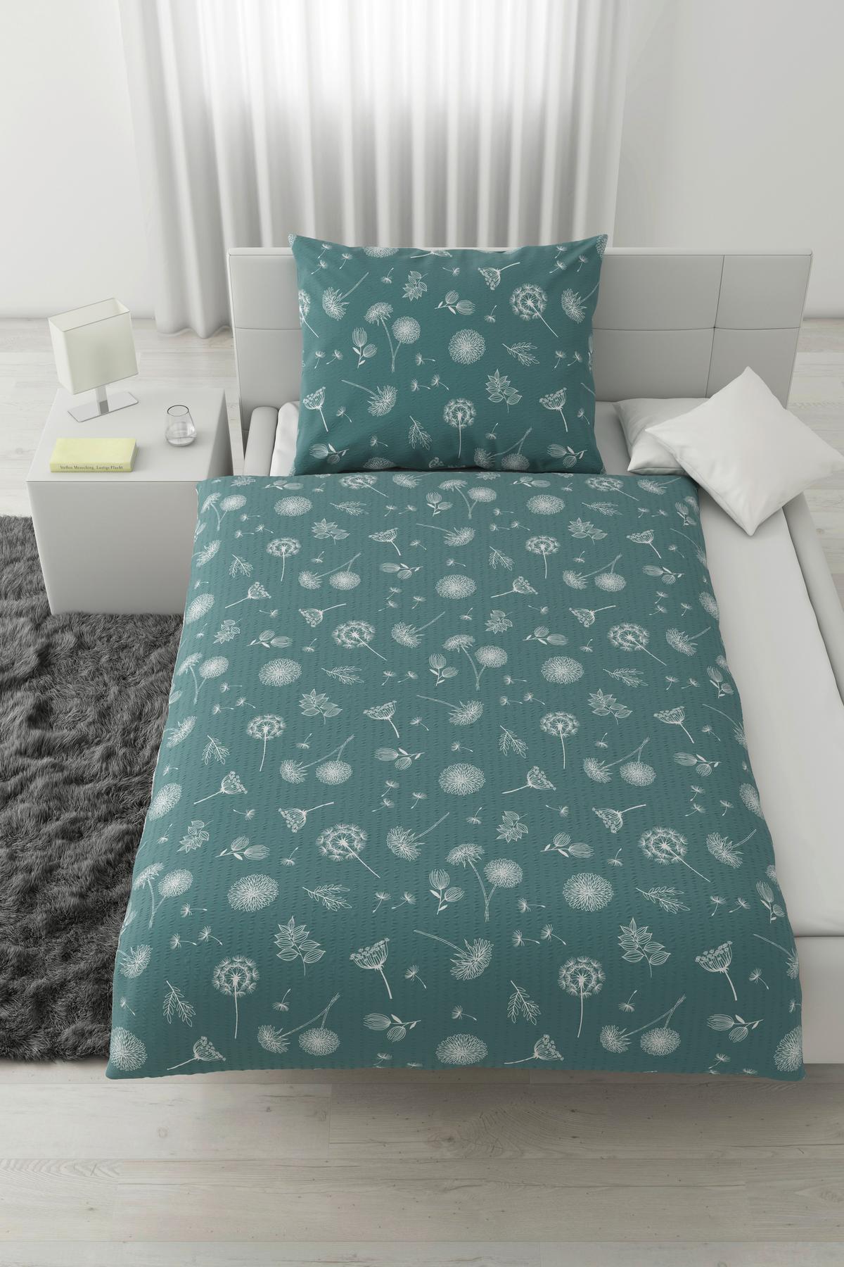 Ágyneműhuzat-garnitúra Pusteblume - kék, Konventionell, textil (140/200cm) - Modern Living