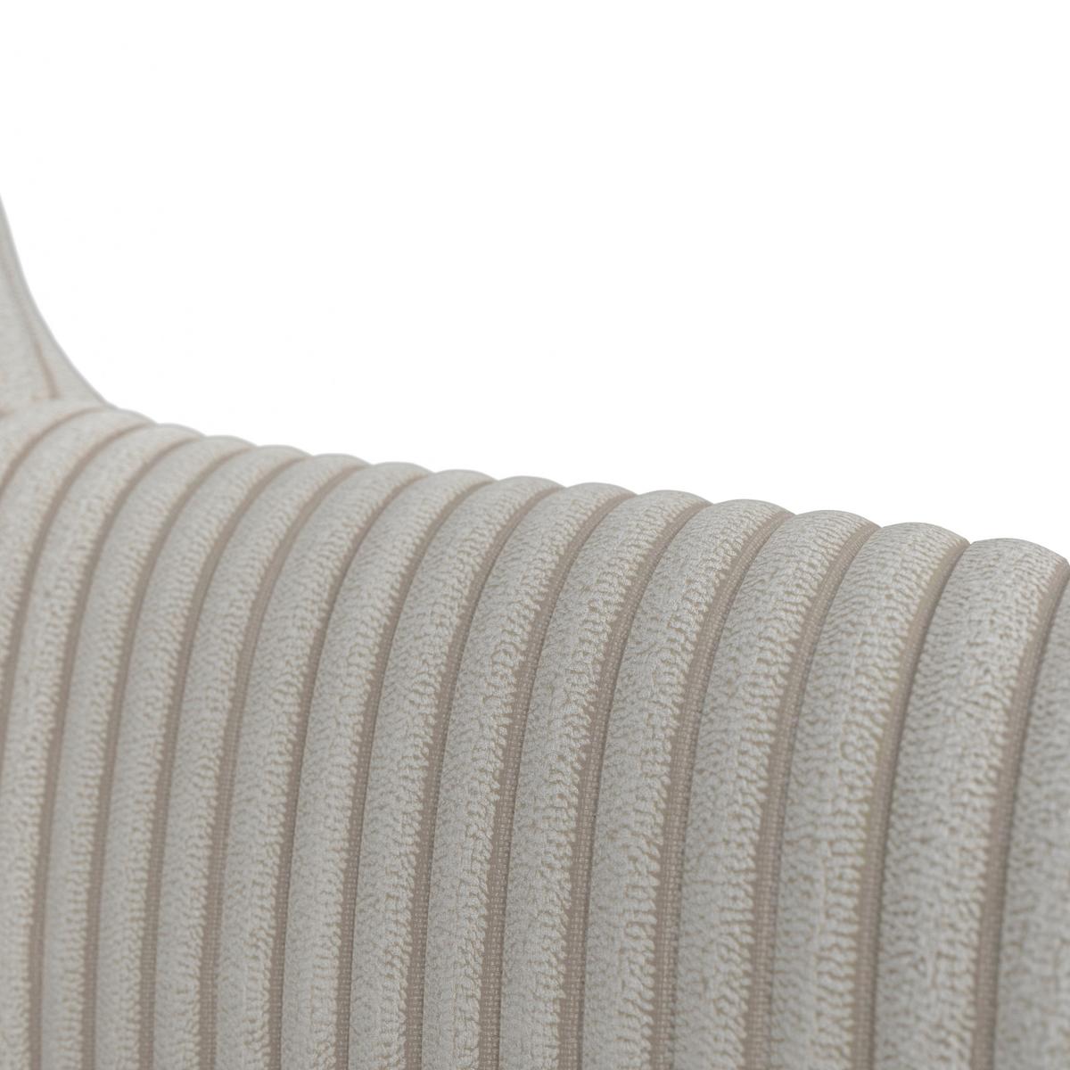 Karosszék Mattia - bézs/tölgyfa, Modern, textil/fa (56/87/61cm) - Bessagi Home