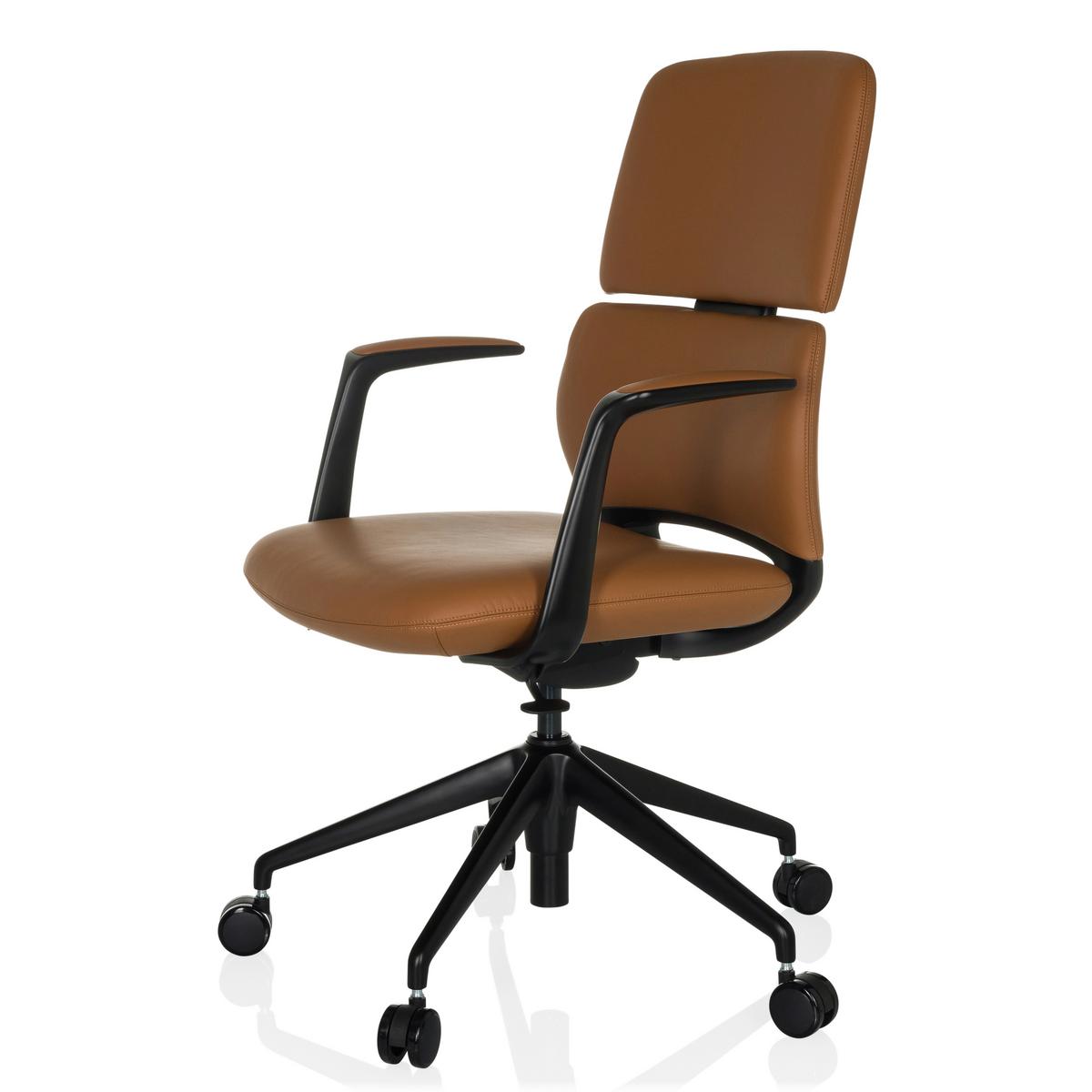 Vrtljivi Stol Atmos Designer - črna, Moderno, kovina/umetna masa (62/98-108/60cm) - MID.YOU