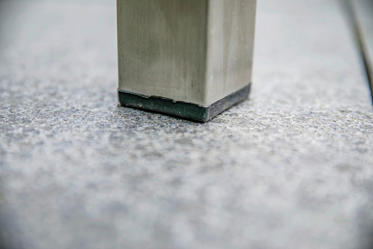 Gartengarnitur 5-tlg. Sydney Edelstahl - Silberfarben/Teakfarben, MODERN, Glas/Holz - Gardenson