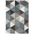 Webteppich Rom Blau/grau 160x230cm - Blau/Grau, Textil (160/230cm) - MÖMAX modern living