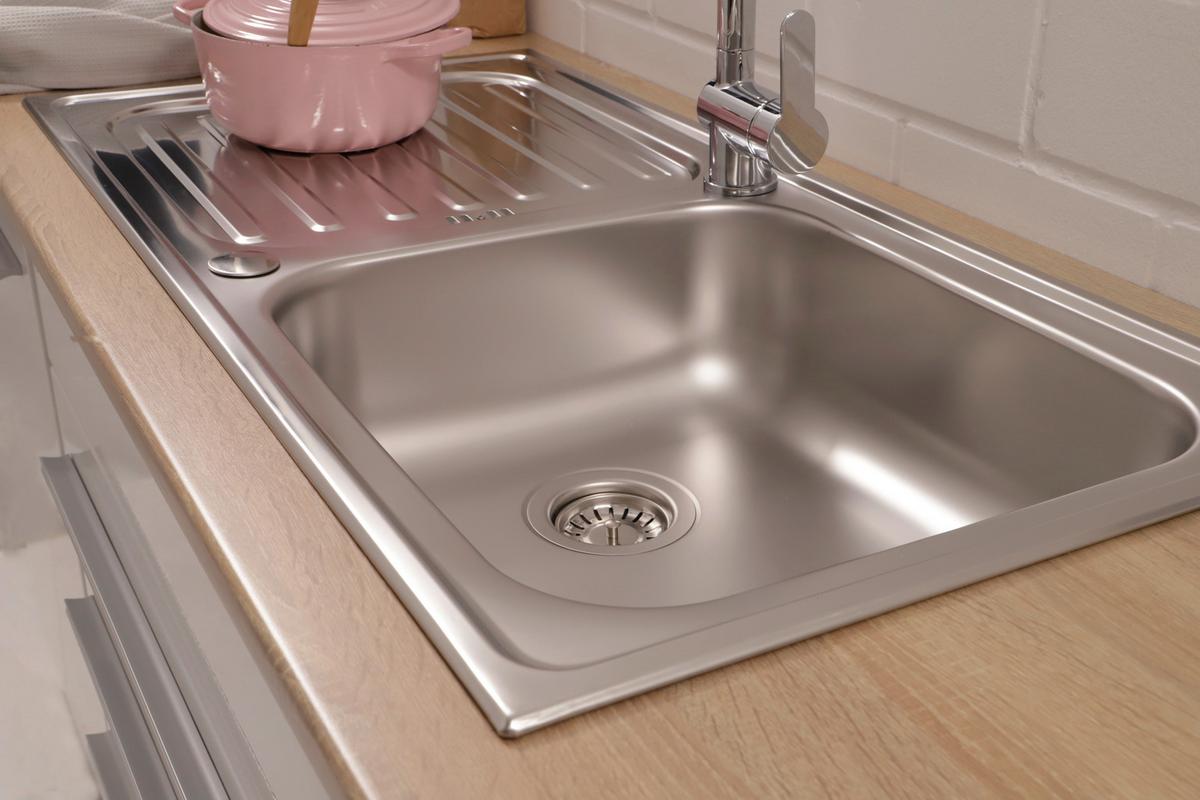 Pomivalno Korito Respekta, 100x50cm - barve nerjavečega jekla, Basics, kovina (100/17,5/50cm) - Respekta