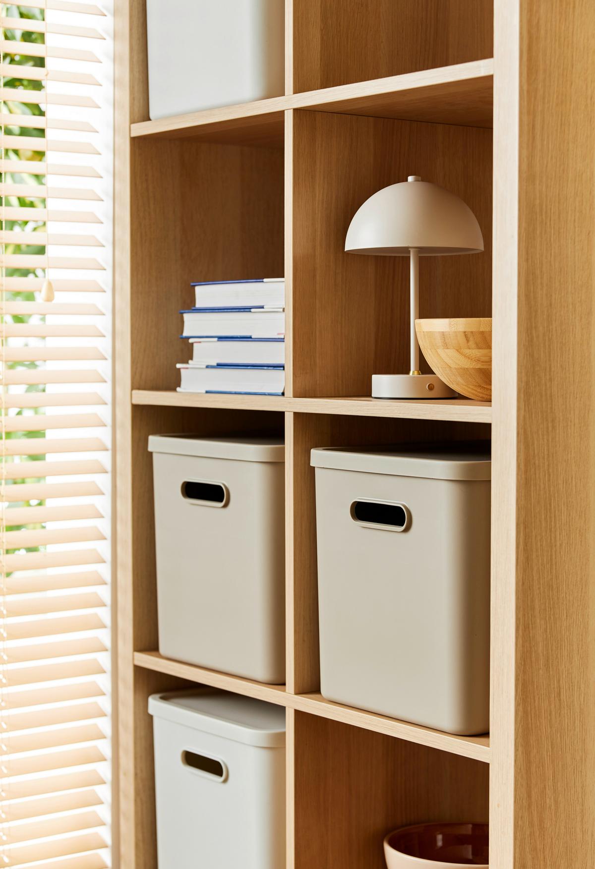 POJEMNIK DO PRZECHOWYWANIA 1063107422 - cappuccino, Konventionell, tworzywo sztuczne (37/29/29.5cm) - Rotho