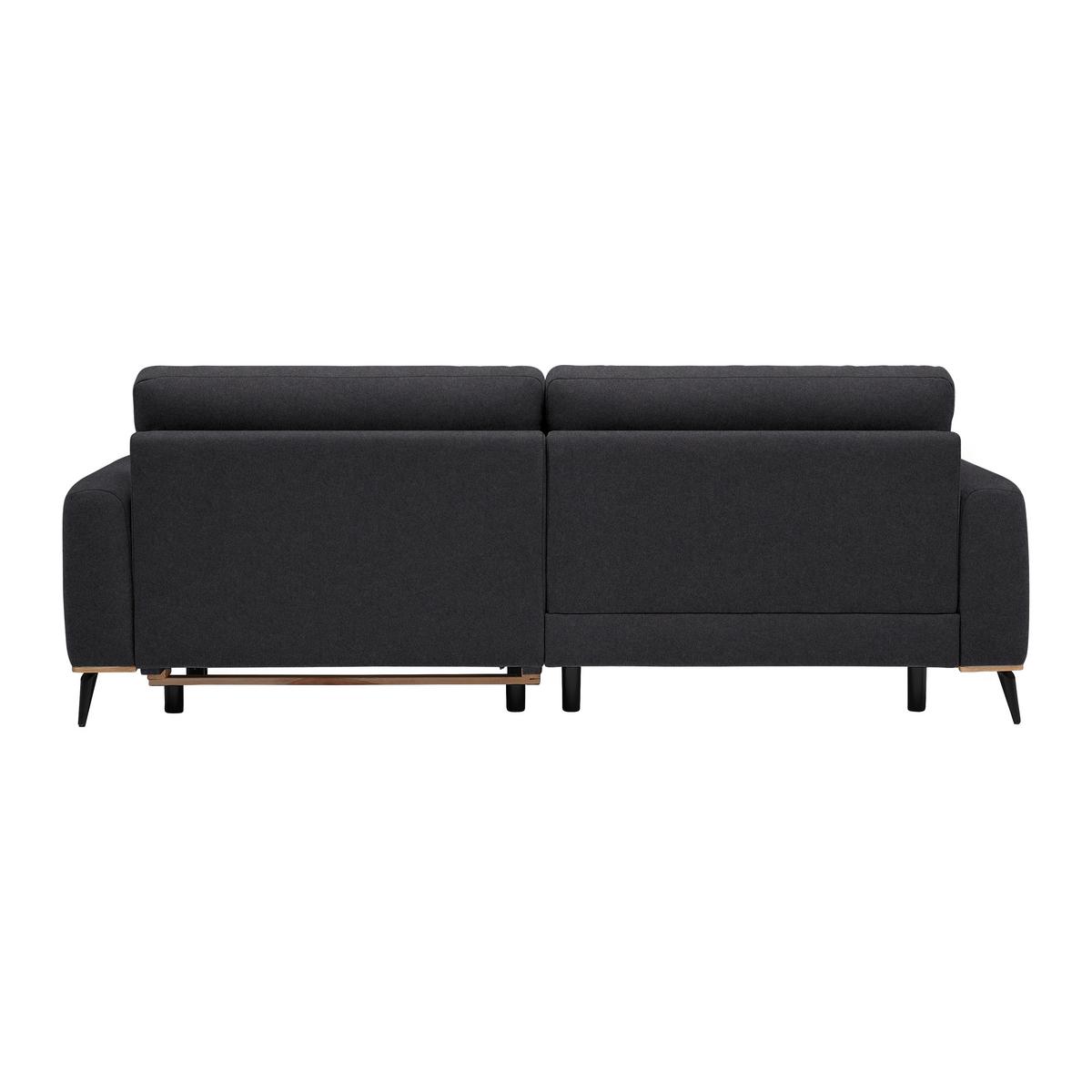 Wohnlandschaft Romeo Platinfarben - Platinfarben/Schwarz, KONVENTIONELL, Textil/Metall (167/87/234cm) - Zandiara
