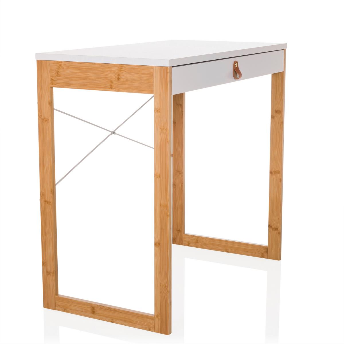 Pisalna Miza Tarolo, Bela - bela, Moderno, leseni material/les (80/75/42cm) - MID.YOU