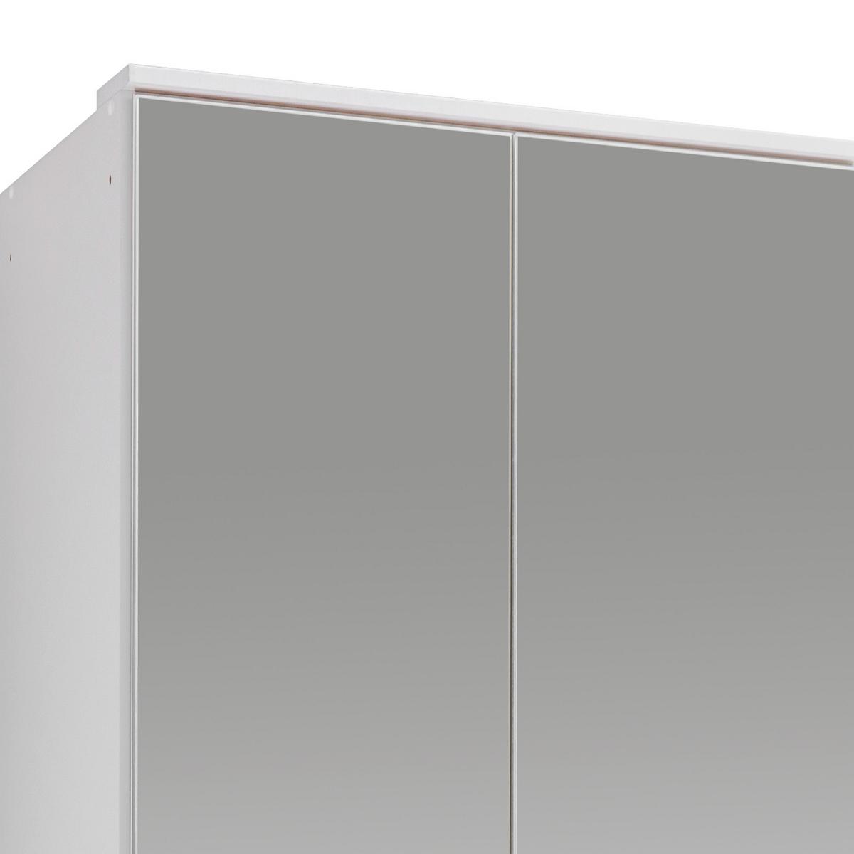 Ormar S Klasičnm Vratima Imago - bijela/boje aluminija, Konvencionalno, staklo/drvni materijal (90/199/58cm) - Modern Living