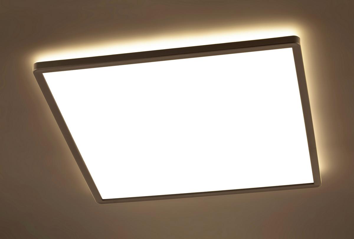 LAMPA SUFITOWA LED GIGA 8 *SBN* - biały, Basics, tworzywo sztuczne (42/42/2,9cm) - Novel