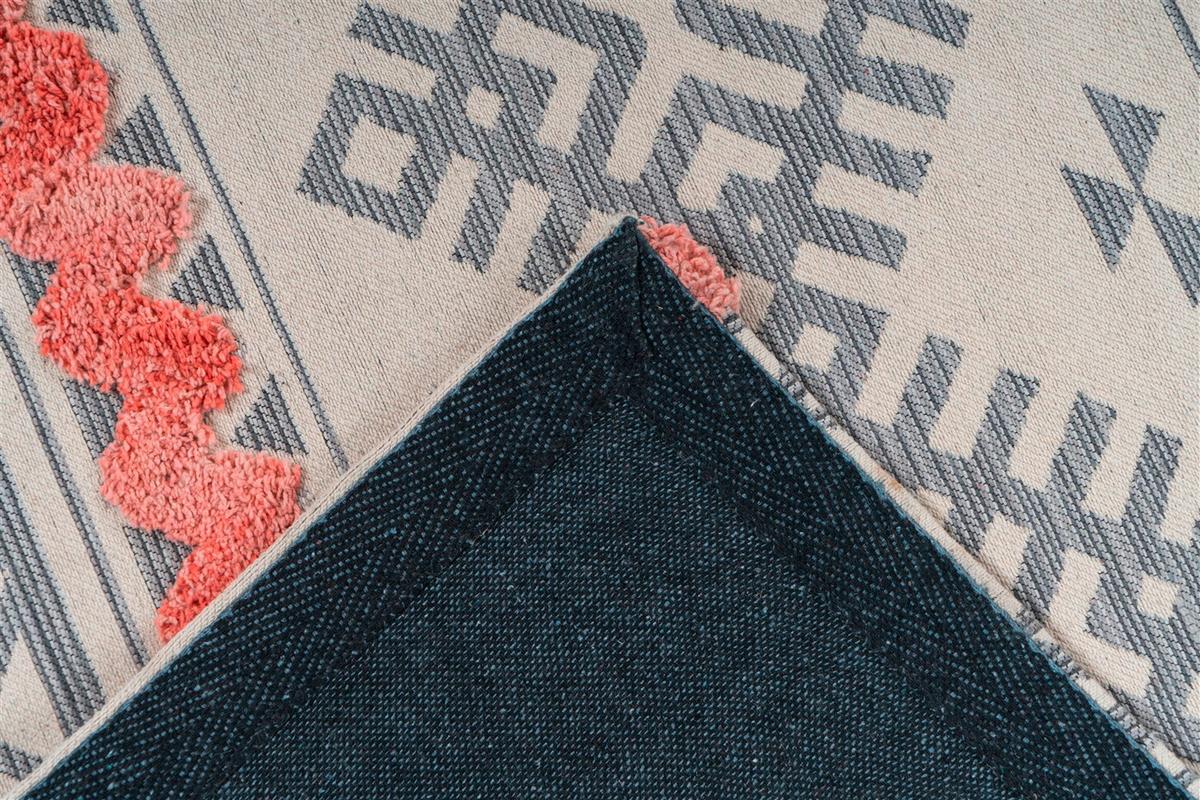 FLACHWEBETEPPICH ETHNIE 200 GRAU/APRICO 200X290 - Koralle/Grau, Design, Textil (200/290cm) - Kayoom