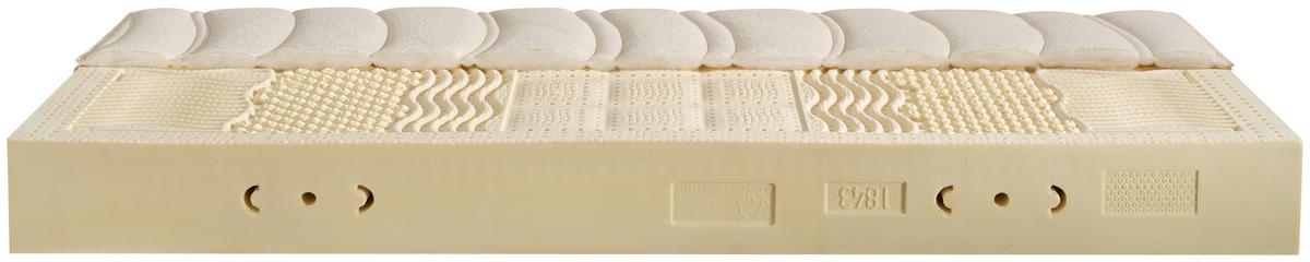 Latexmatratze Waldgrün L700 ca. 90x200 cm Weiß - Weiß, Basics, Textil (90/200cm) - Linea Natura