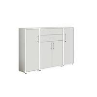 Aktenschrank Office Edition Sw Set 16 Weiß - Weiß, MODERN, Holzwerkstoff (172,6/113,6/33cm) - MID.YOU