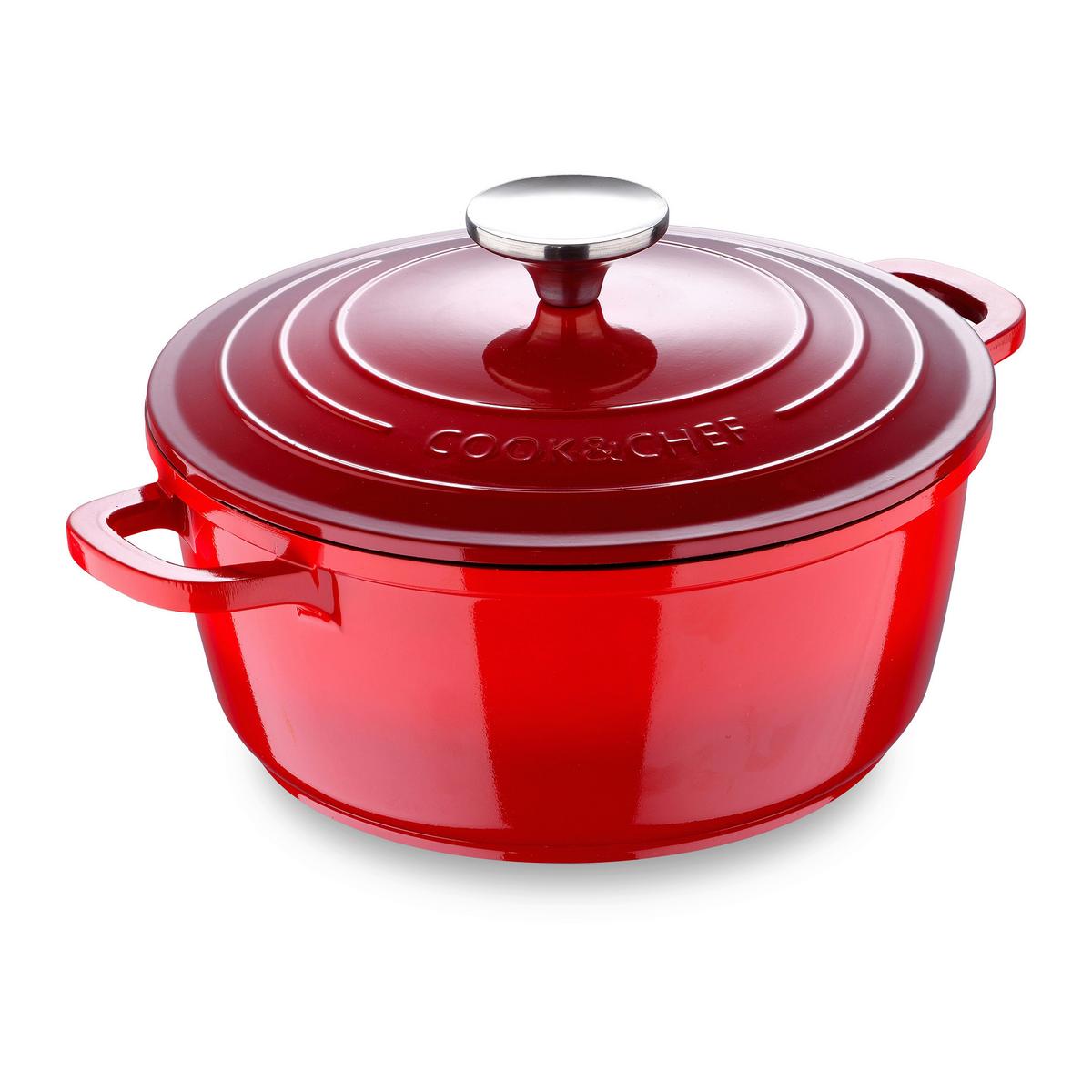 Bratentopf Elisa S Rot ca. 2,4 l - Rot, KONVENTIONELL, Metall (20/9cm) - Modern Living