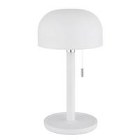 Stolna Punjiva Svjetiljka Norman - bijela/opalna, Konvencionalno, drvo/plastika (15/28cm) - Globo