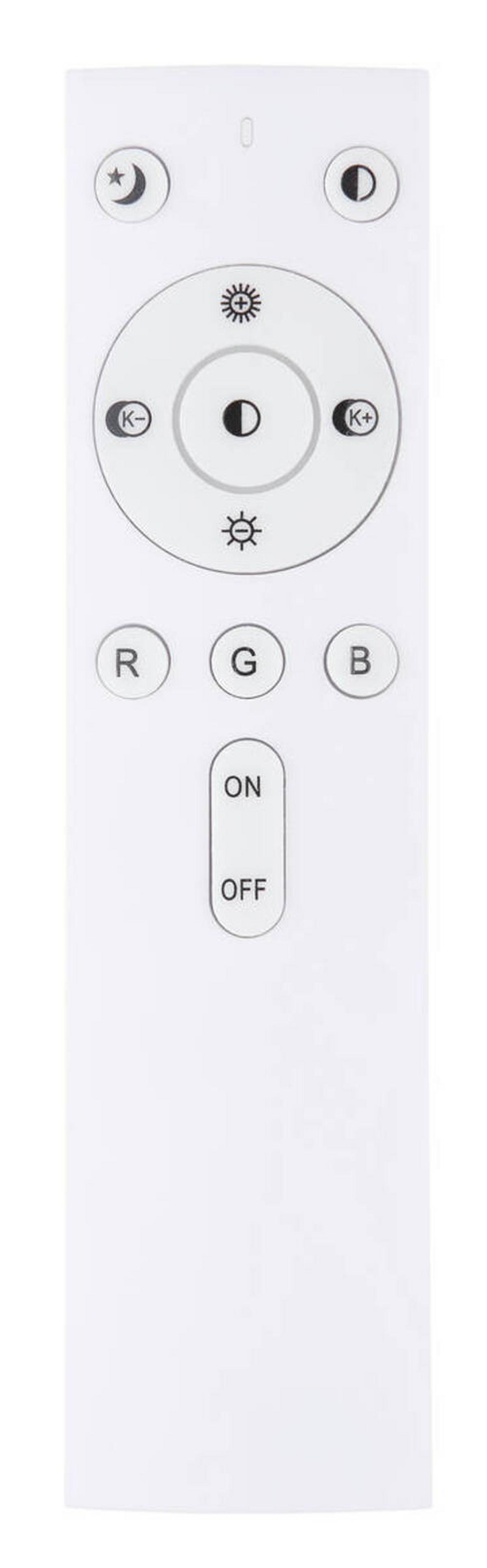 LED-Deckenleuchte Sully in Weiß/Opal max. 40 Watt - Klar/Opal, Design, Glas/Kunststoff (48,5/7,2cm) - Globo