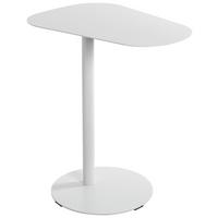 STOLIK BOCZNY CONNOR - biały, Trend, metal (53/38/60cm)
