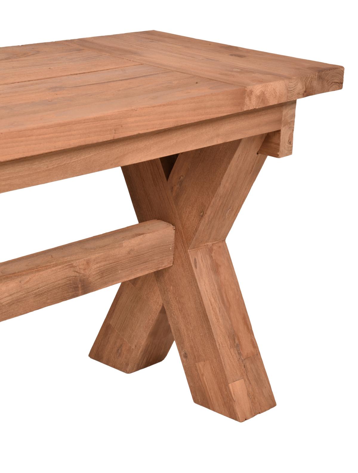 Gartenbank Kisar Teak - Braun, Basics, Holz (35/48/200cm) - Gardenson