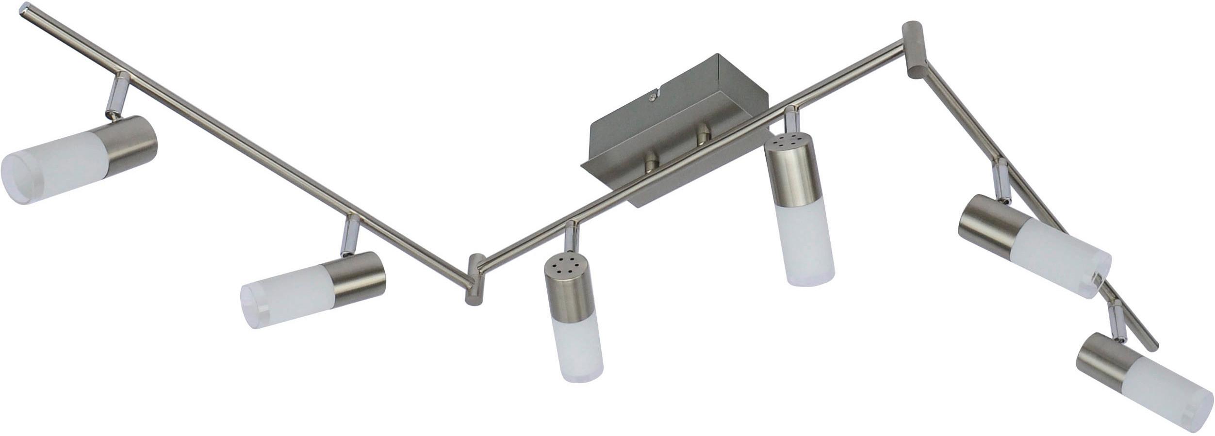 LAMPA REFLEKTOROWA LED JUPP *SBN* - kolor chromowy, Design, metal/szkło (150/17,5/8cm) - Novel