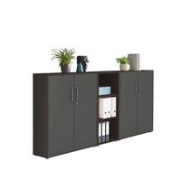 AKTENSCHRANK OFFICE EDITION - SW SET 8 - Anthrazit, MODERN, Holzwerkstoff (212,9/113,6/33cm) - MID.YOU
