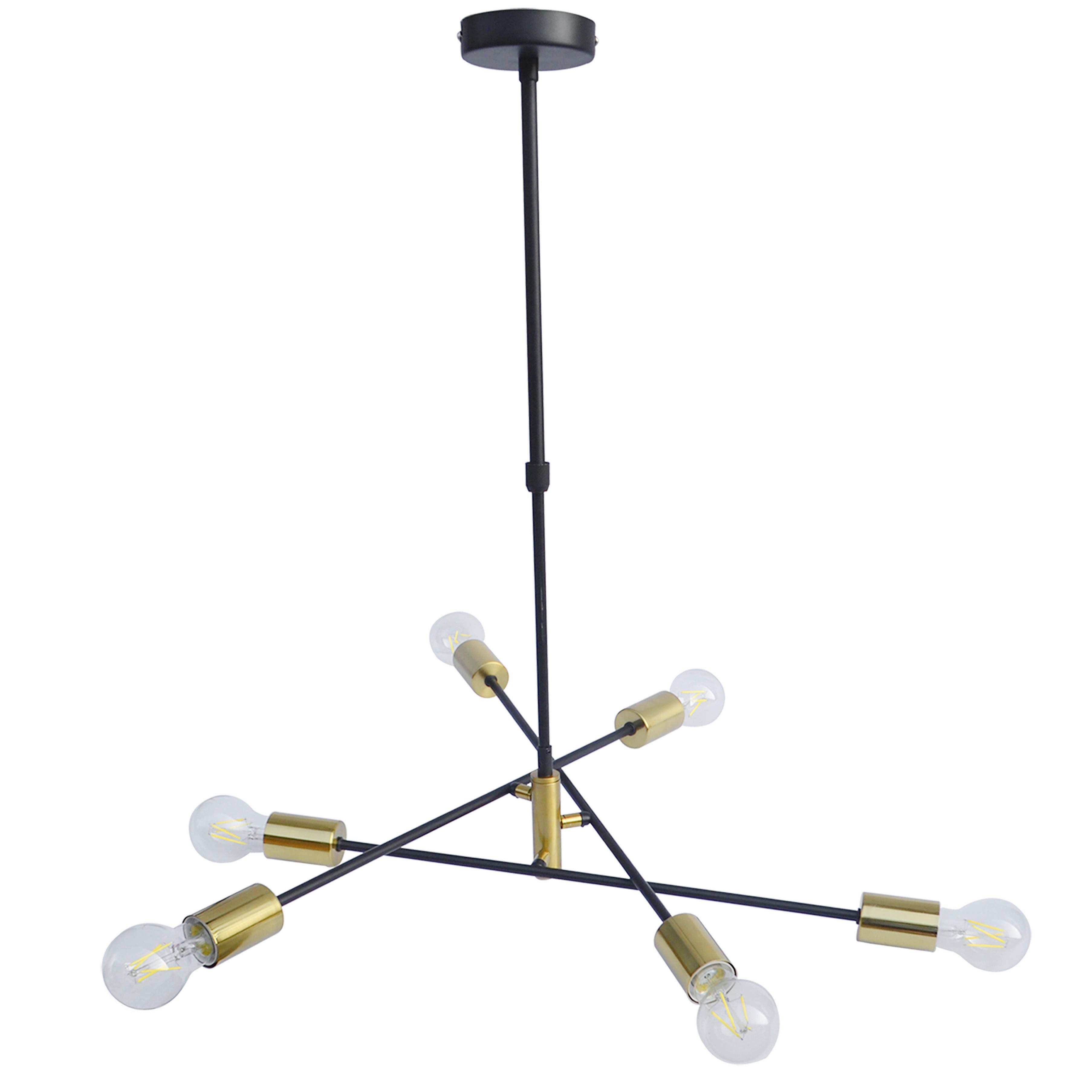 LAMPA WISZĄCA BULB *SBM* - czarny/kolor złoty, Lifestyle, metal (69/69/67,5cm) - Marama