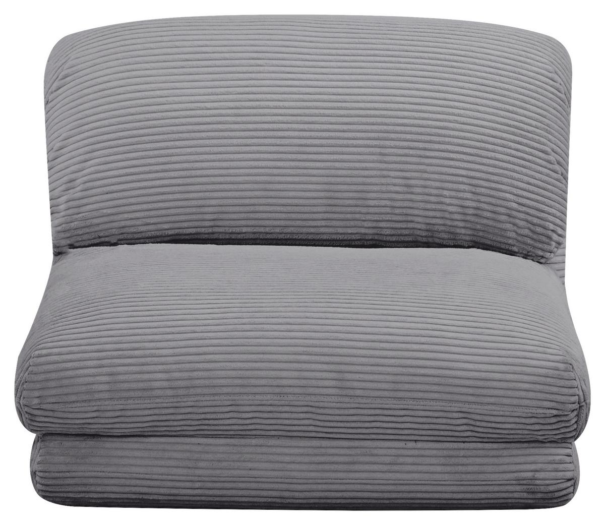 FOTEL Z FUNKCJĄ SPANIA ELYSIA - szary, Design, tkanina (82/58/78cm) - Livetastic