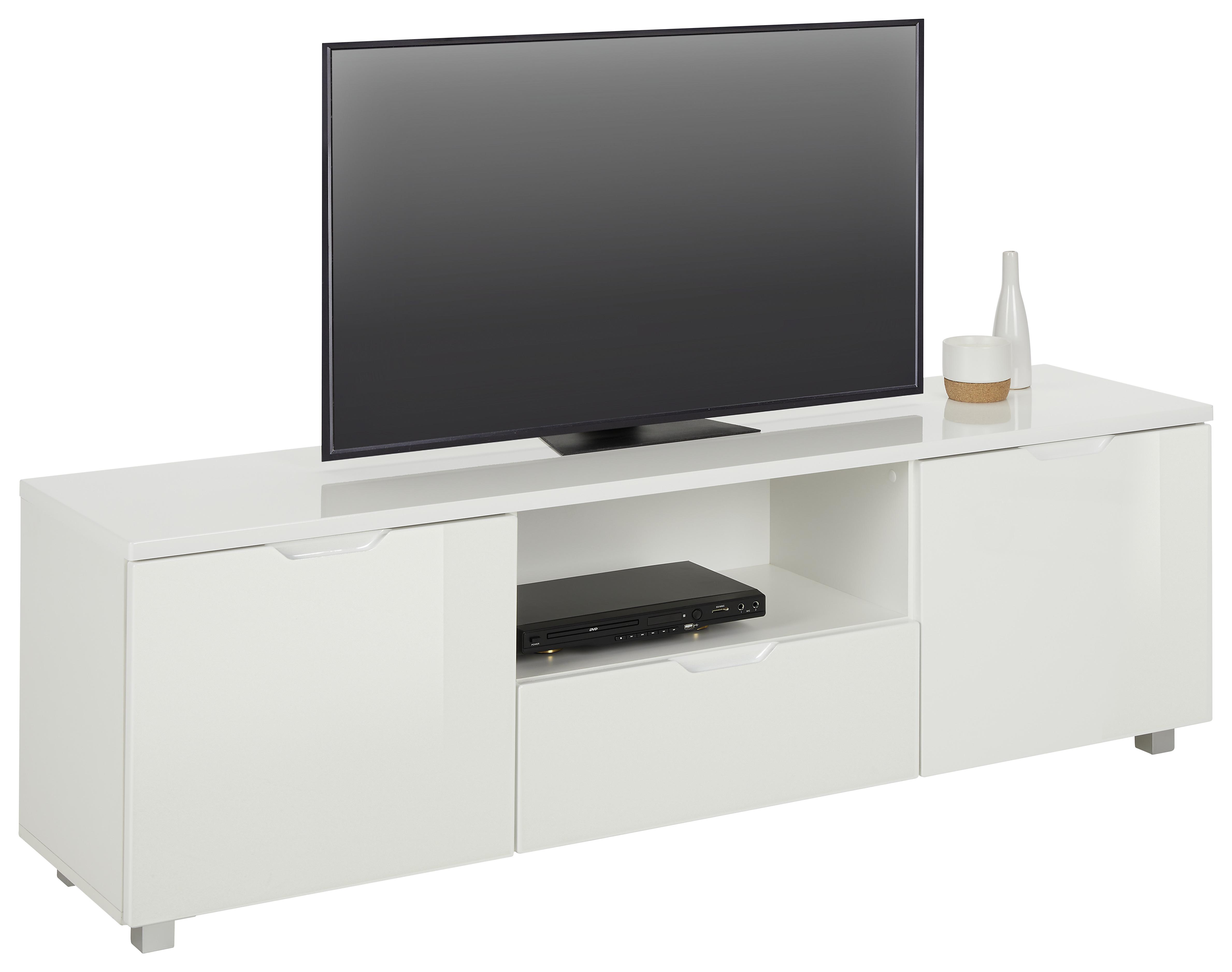 Lowboard in Weiß - Weiß, MODERN, Holzwerkstoff/Kunststoff (160/45/38cm) - Modern Living