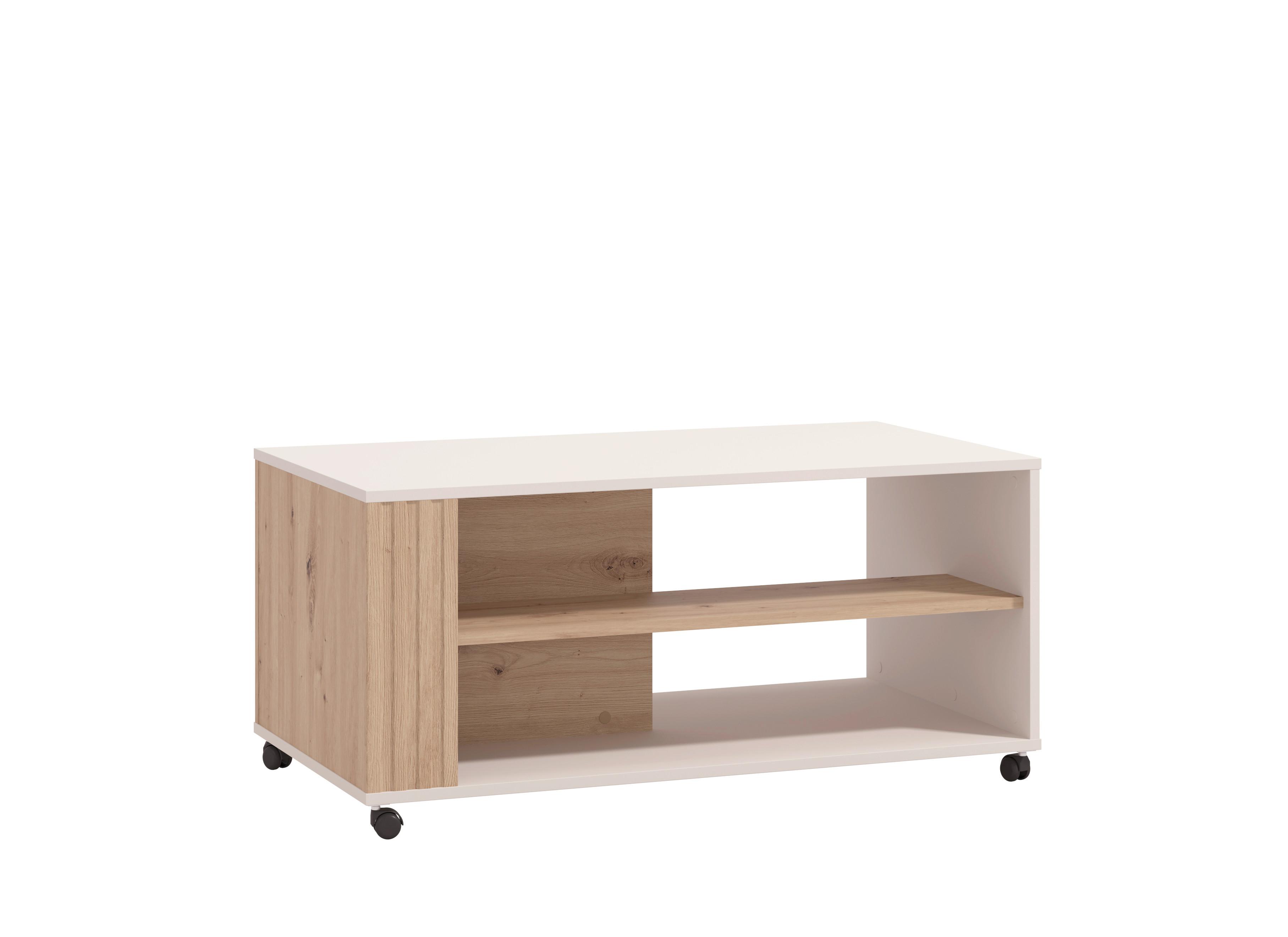 Dohányzóasztal Belfort - kasmírszínű/Artisan tölgy, Modern, faalapú anyag (101/46/54,5cm)