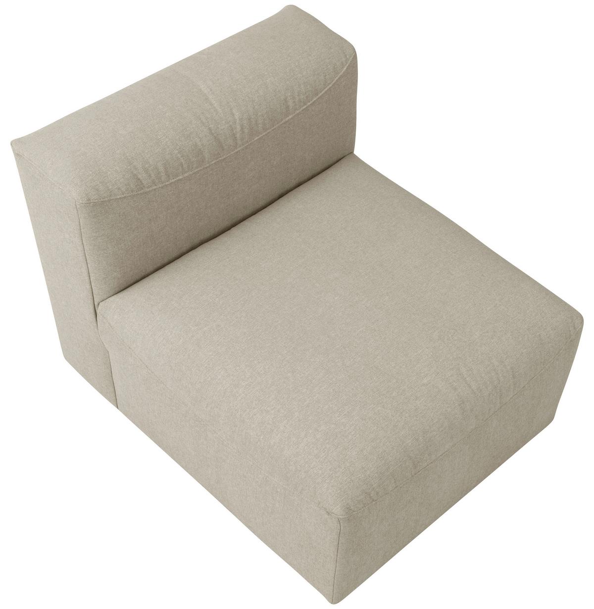SOFAELEMENT LENA - Creme, Design, Kunststoff/Textil (75/73/100cm) - Max Winzer