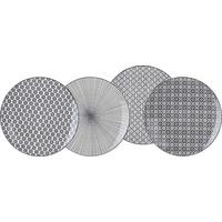 Lapostányér Shiva - fekete/fehér, Lifestyle, kerámia (26/2,5cm) - Modern Living